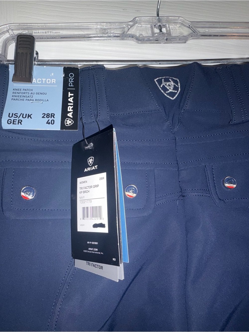 Ariat Women's Dark Navy Riding breeches - Picture 3 of 5
